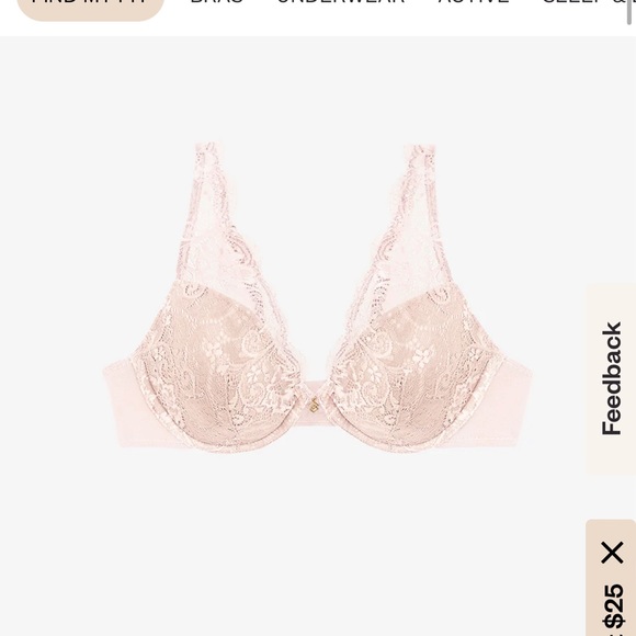 ThirdLove Lace Contour Plunge Bra NWOT 42 E - Picture 1 of 6